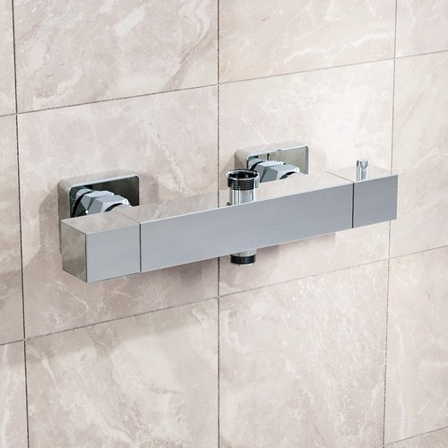 Square thermostatic shower - shower, bar