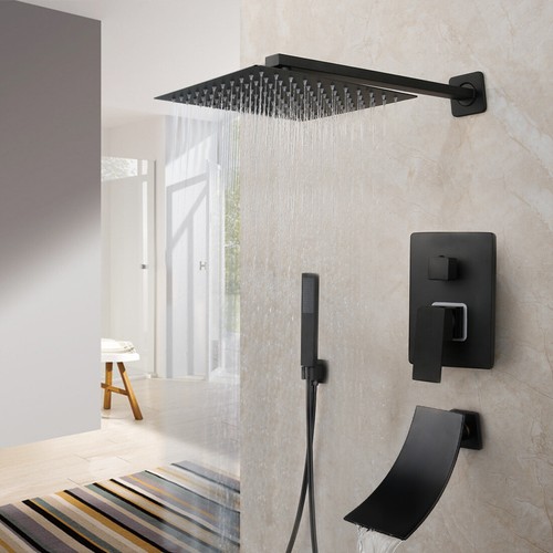 Matte balck rain - matte, shower