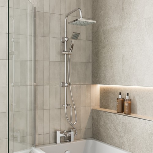 Bath shower mixer tap with - bath,