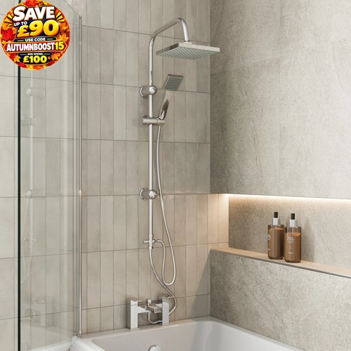 Bathroom square shower mixer - square,