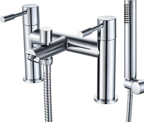 Chrome bath shower mixer - shower, tap
