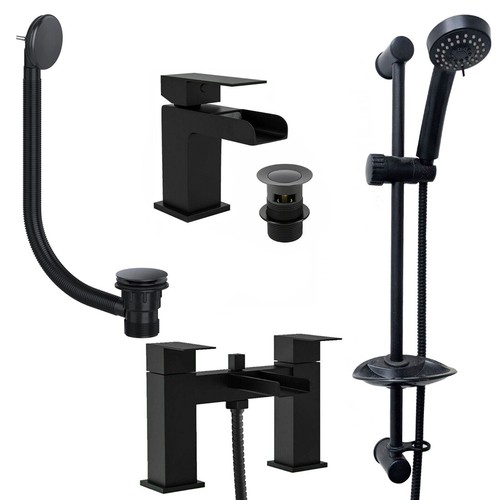 Black mono basin tap - basin, &