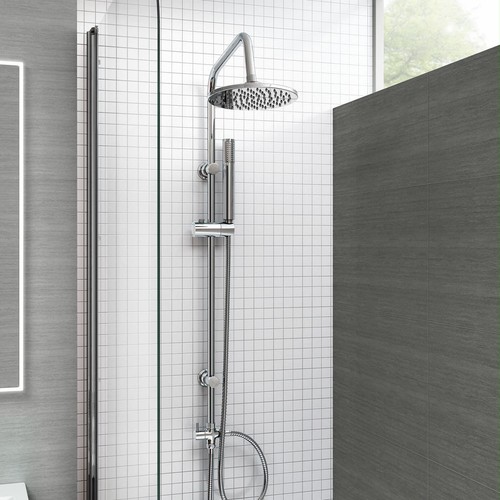 Round shower diverter - round, kit