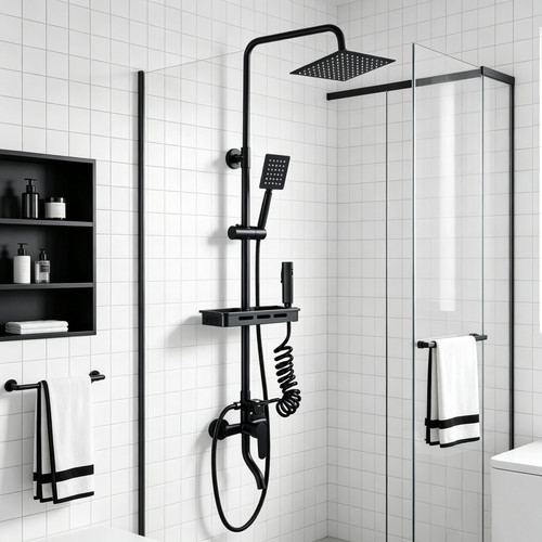 Way diverter black - 4-way,