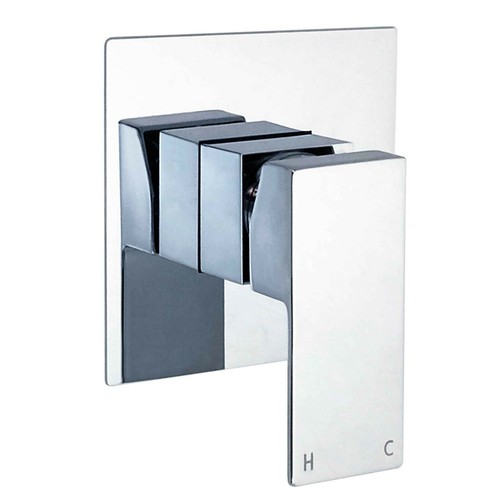 Chrome concealed shower mixer - chrome,